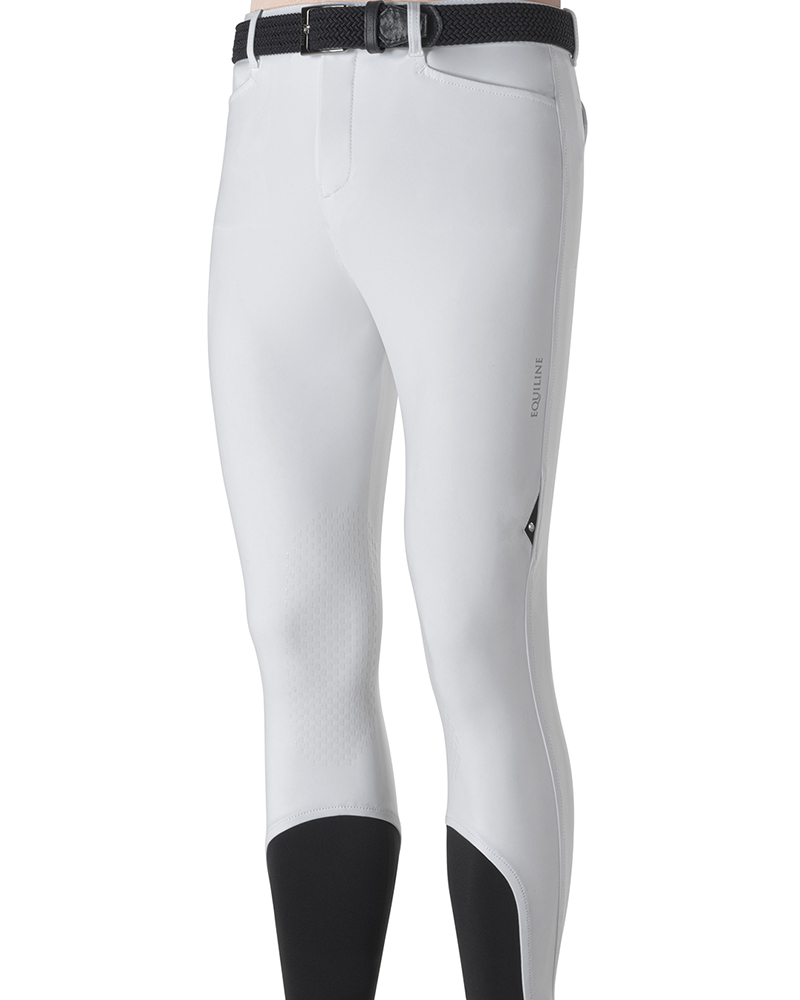 Pantalones blancos (grip rodilla) para hombre - Edek - Equiline