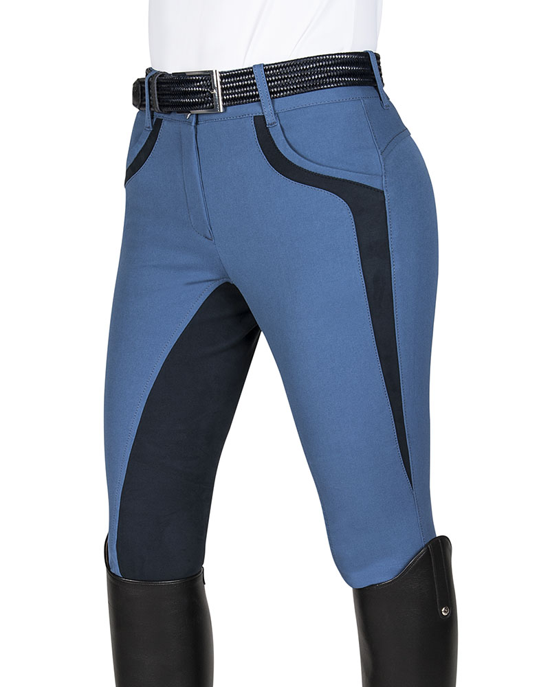 Pantalon d'équitation bleu pour femme - Patricia - Equiline