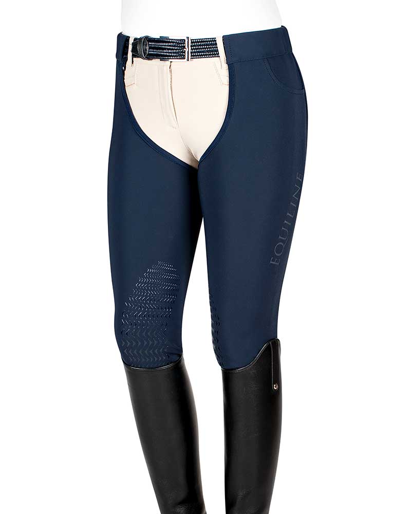 Navy Knee-Grip Half Chaps for Women – Dalia – Equiline