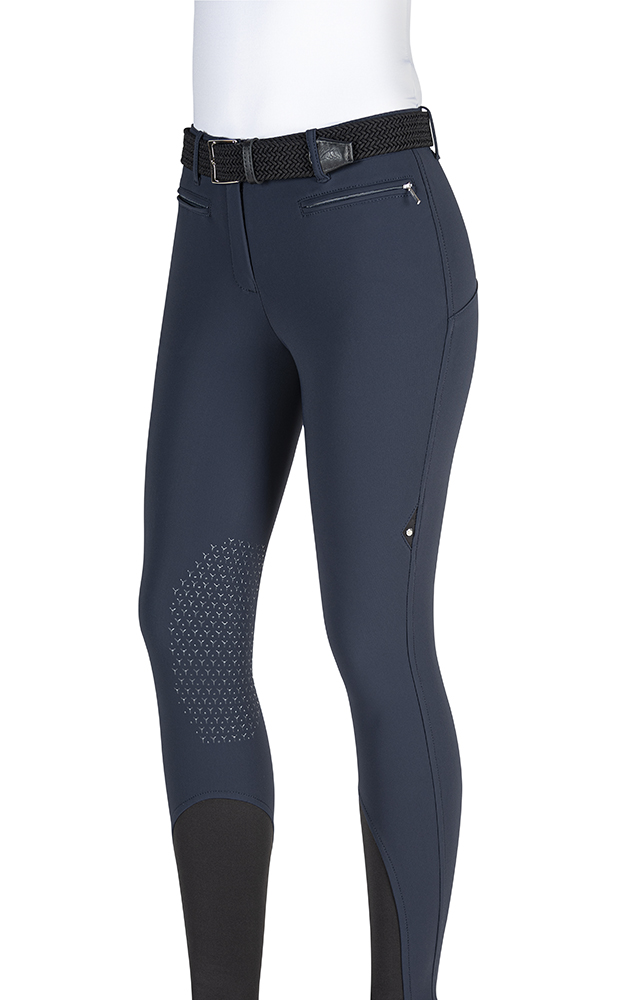 Pantalon d'équitation bleu marine pour femme - Alog - Equiline