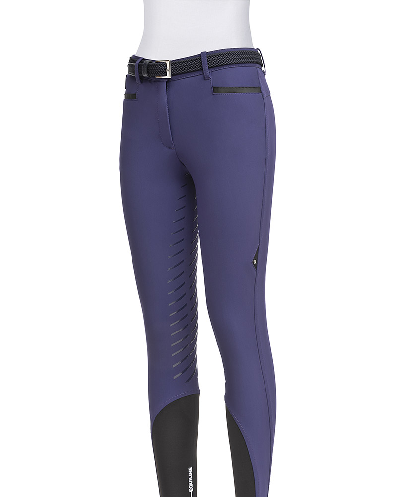 Violet horse riding pants (grip culera) for women - Caltef - Equiline
