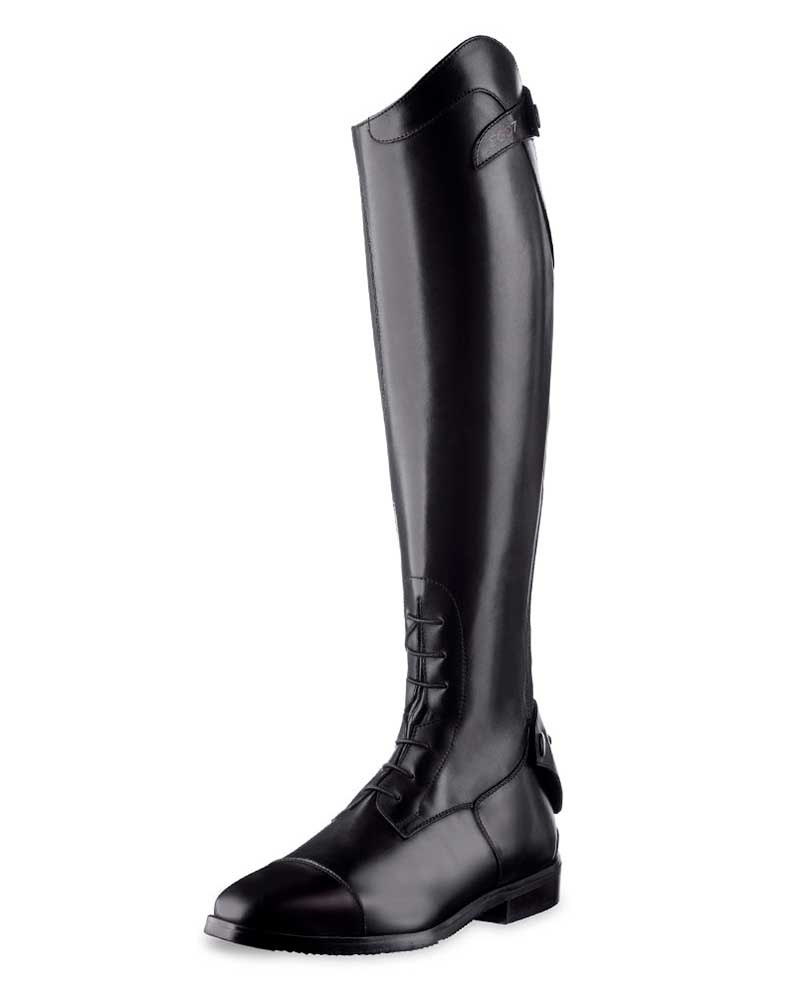 Horse riding boots in black leather with laces – Orion – Ego7