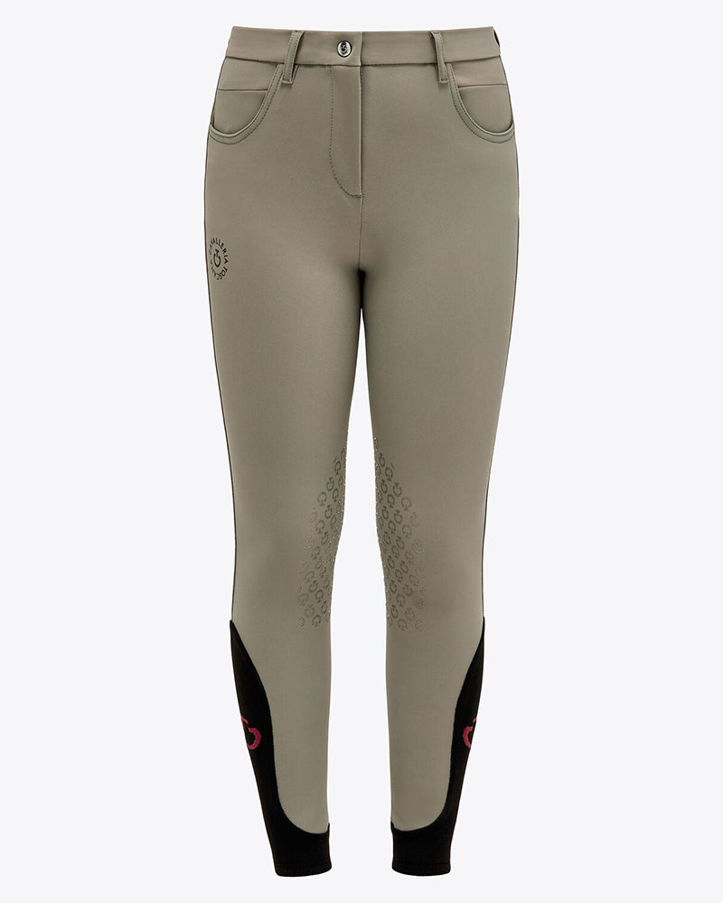 Pantalons verdâtres (grip aux genoux) pour fille CT-Orbit - Cavalleria Toscana