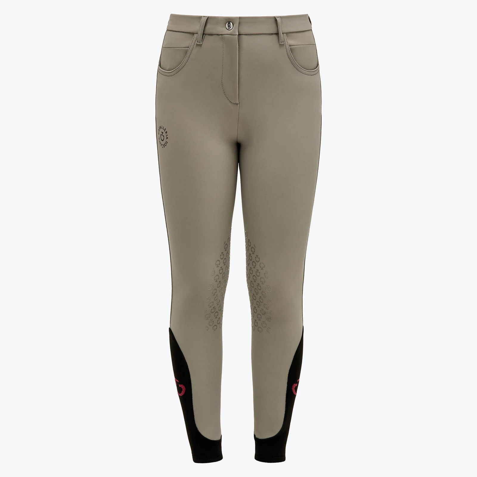 Greenish pants (knee grip) for girls CT-Orbit - Cavalleria Toscana