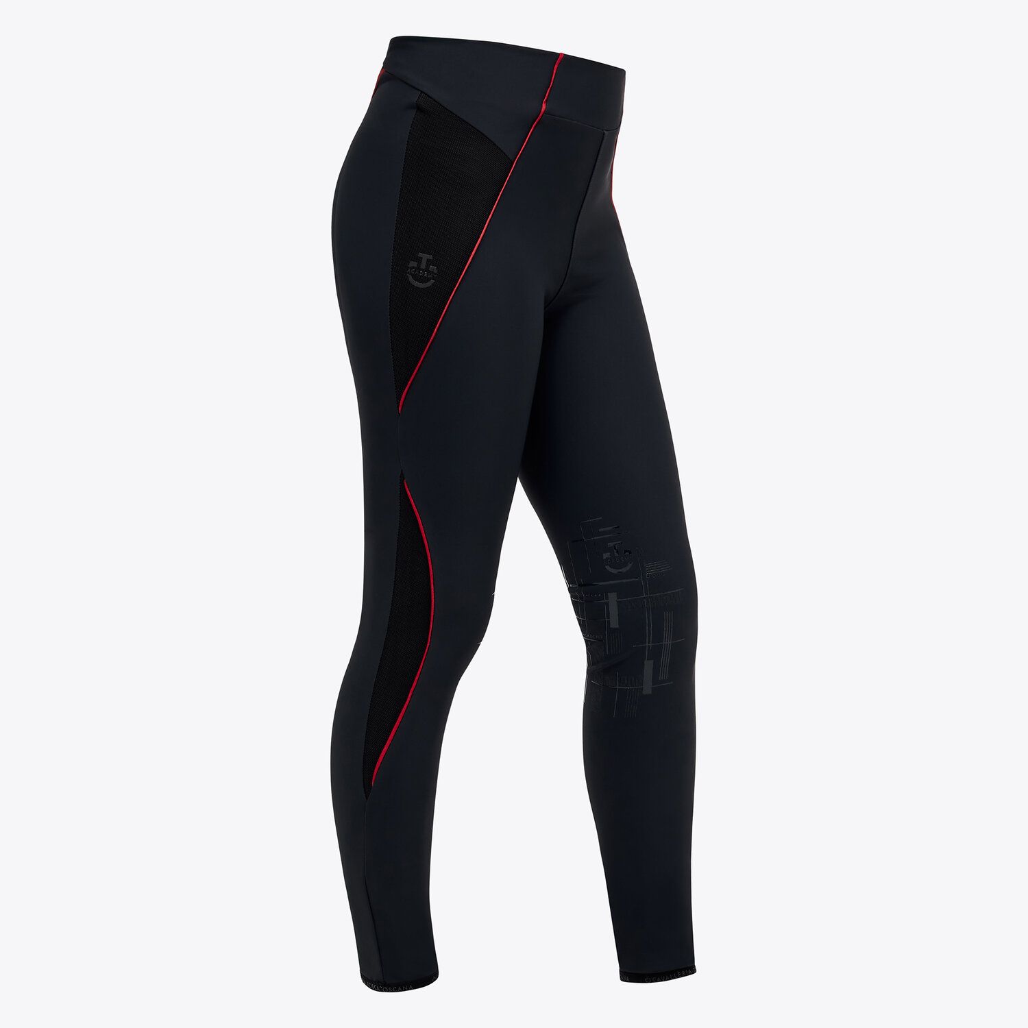 Leggings d'équitation bleu marine (grip aux genoux) pour fille Academy - Cavalleria Toscana