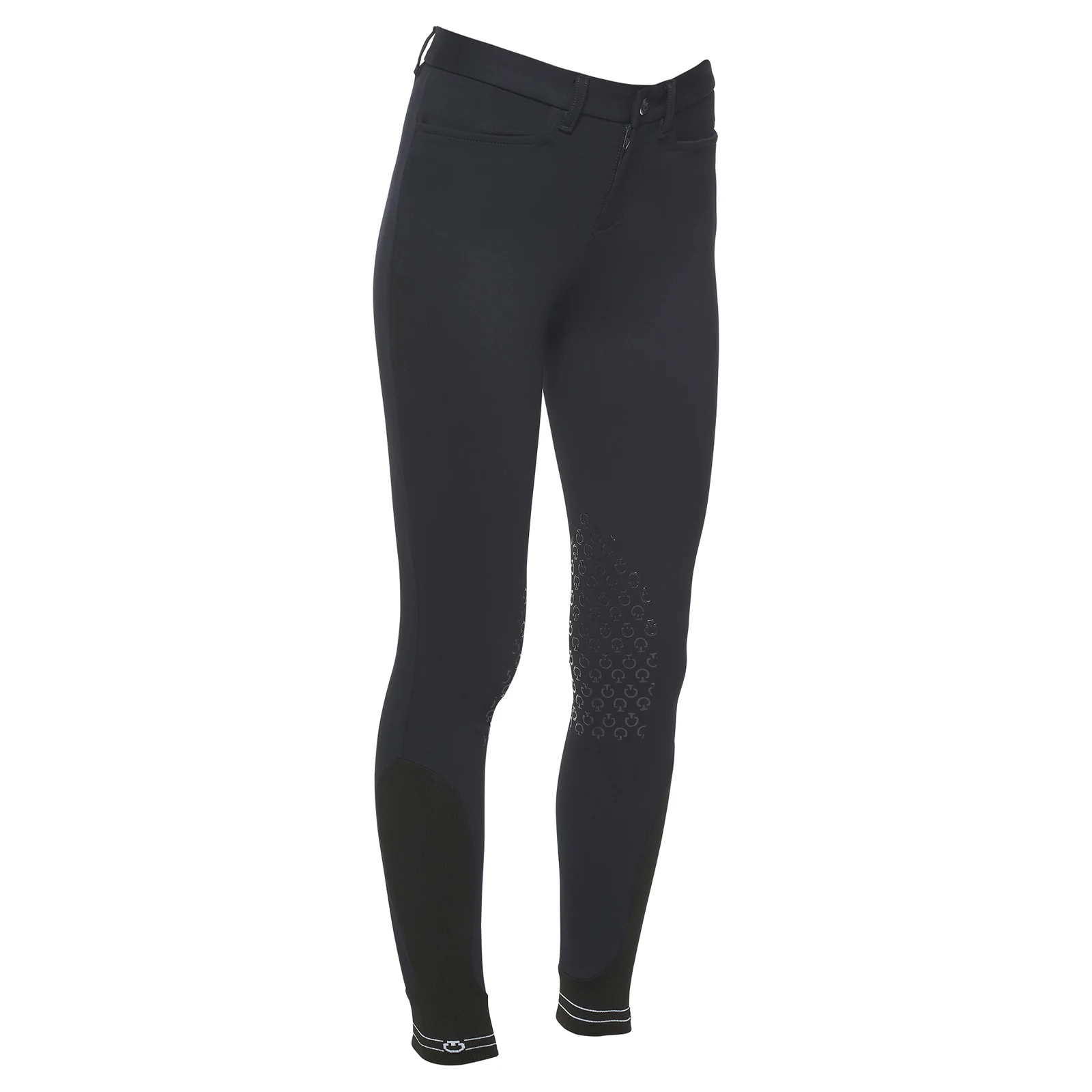 Pantalones de montar a caballo azul marino (grip rodilla) junior unisex - Cavalleria Toscana