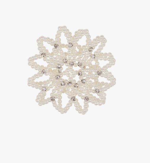 Classic Hair Net with Imitation Pearls and Rhinestones – QHP