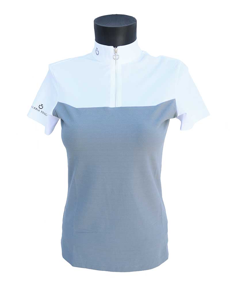 Women's squared short-sleeved competition polo - Cavalleria Toscana