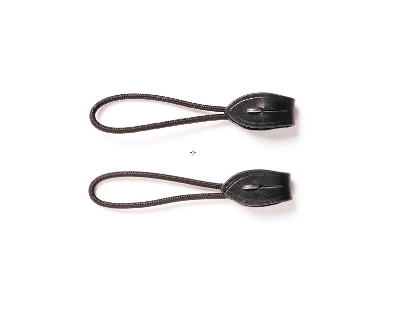 Pair of Black Leather Pelham Bridges for Horse - Trust