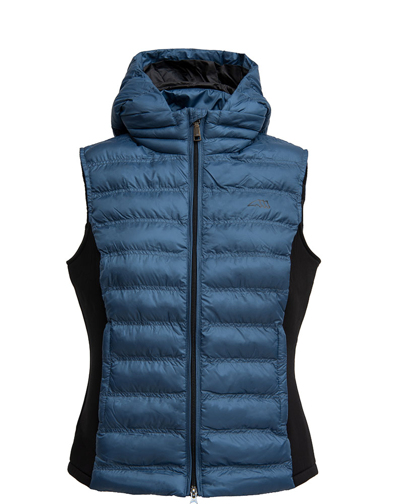 Blue hooded vest for women - Elime - Equiline