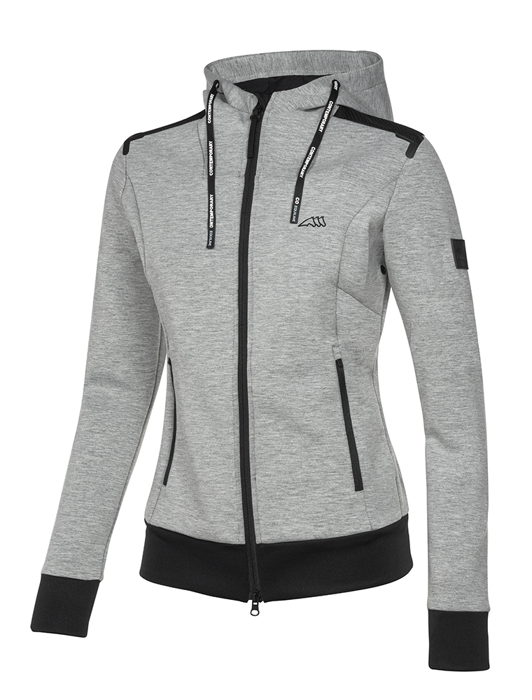 Chaqueta técnica de entrenamiento gris para mujer - Cerriec - Equiline