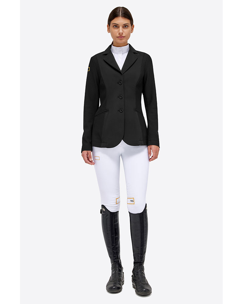 Veste de compétition noire en tissu technique pour femme - RG