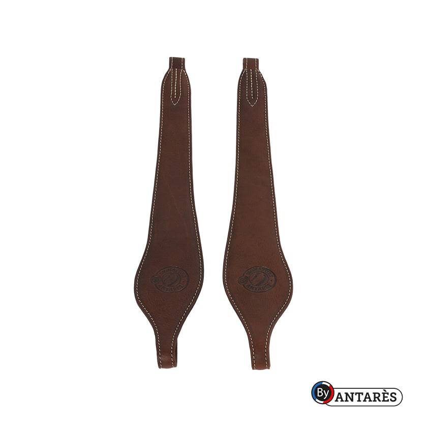 Acciones de estribos de cuero marron oscuro para caballo - Signature-Antares