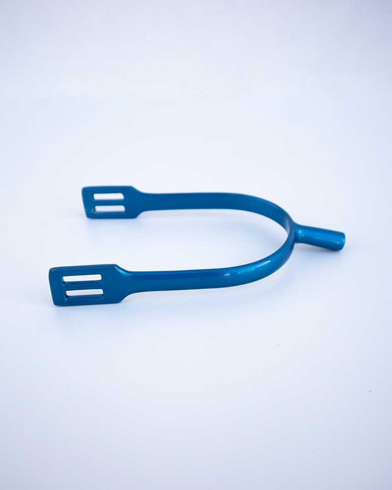 Espuelas rectas de 25mm en azul metalizado - Imperial Riding