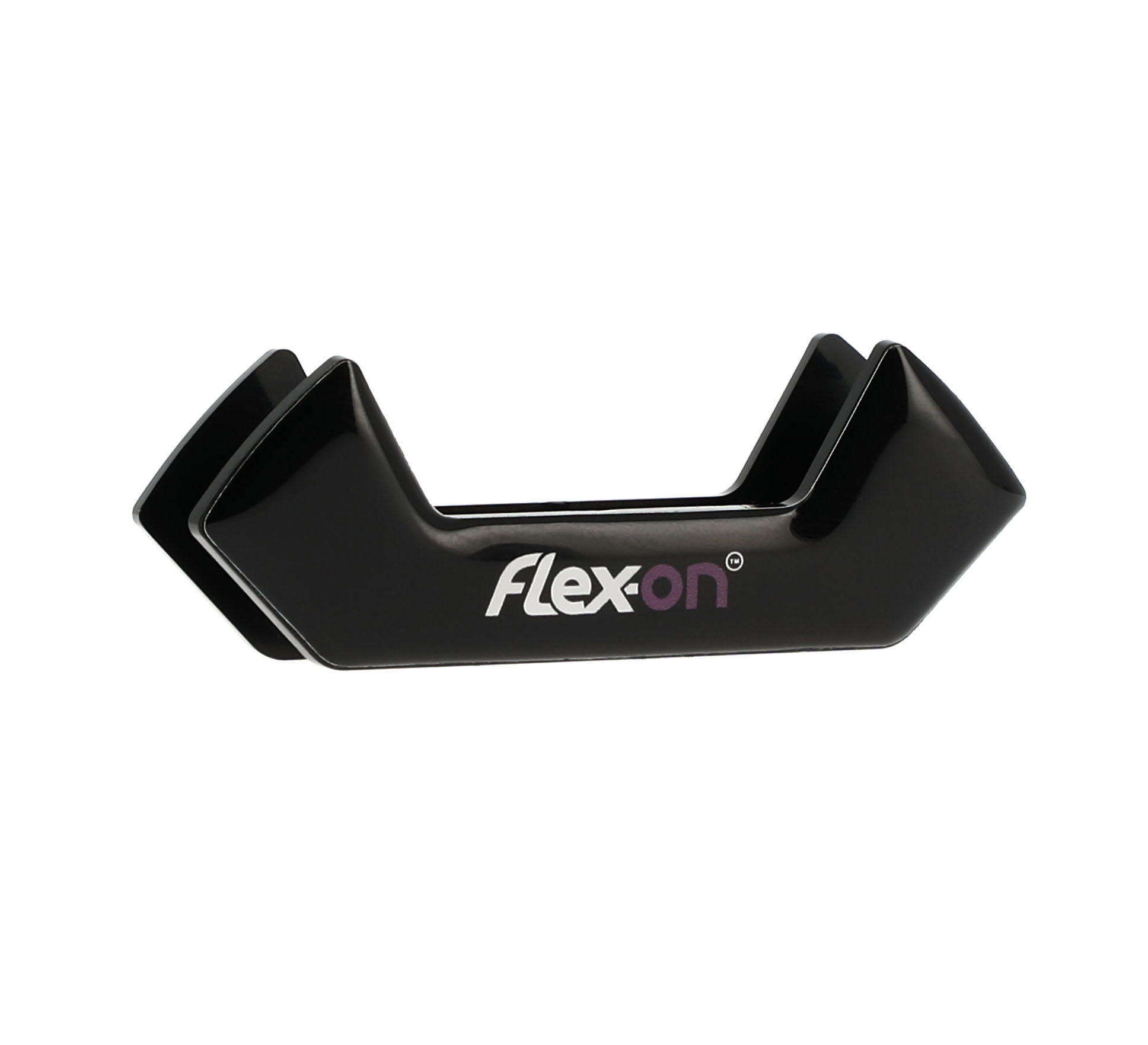 Black interchangeable magnet with white and plum letters for Flex-on safe-on running boards