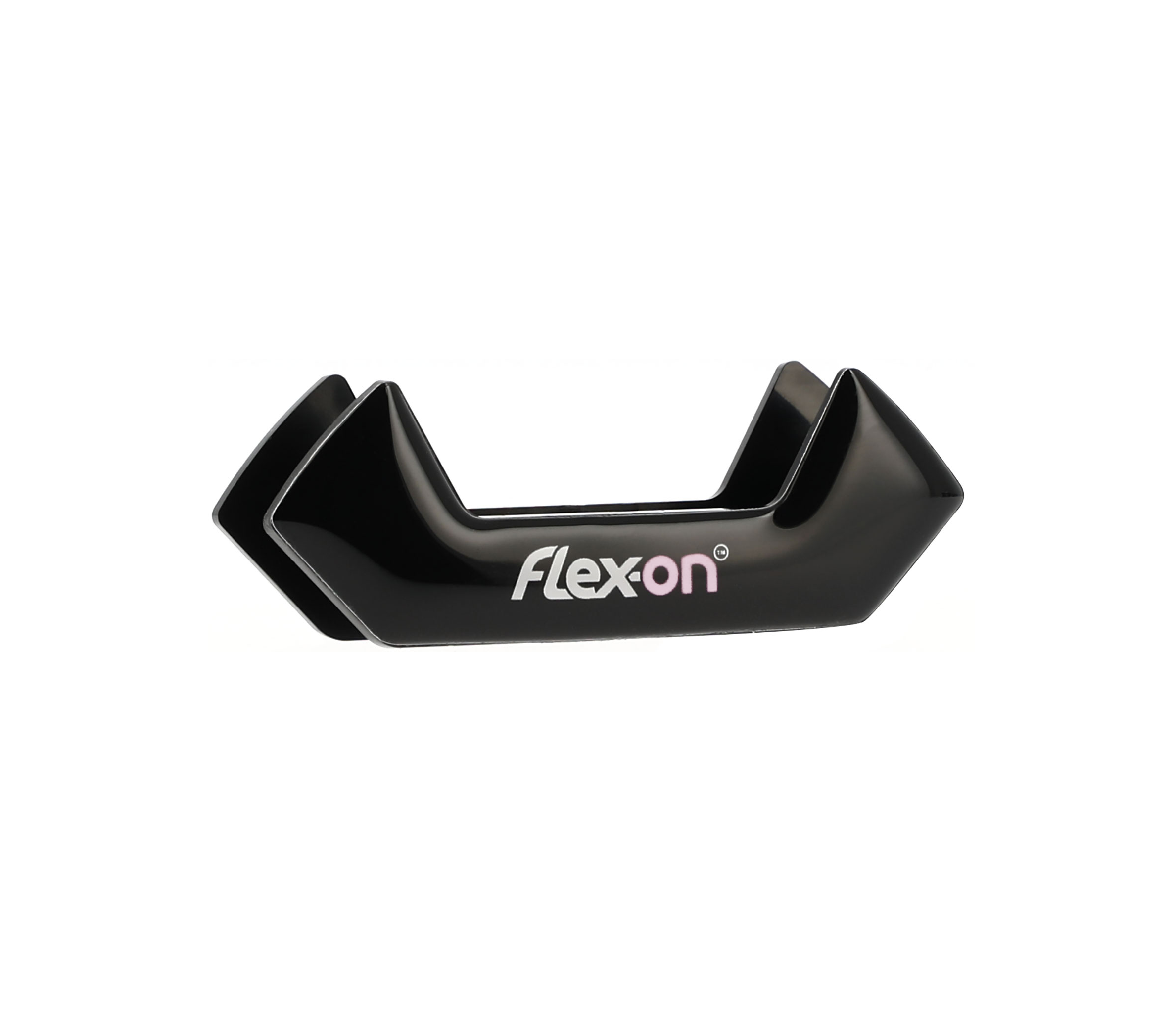 Black interchangeable magnet with white and pink letters stick for Flex-on safe-on stirrups