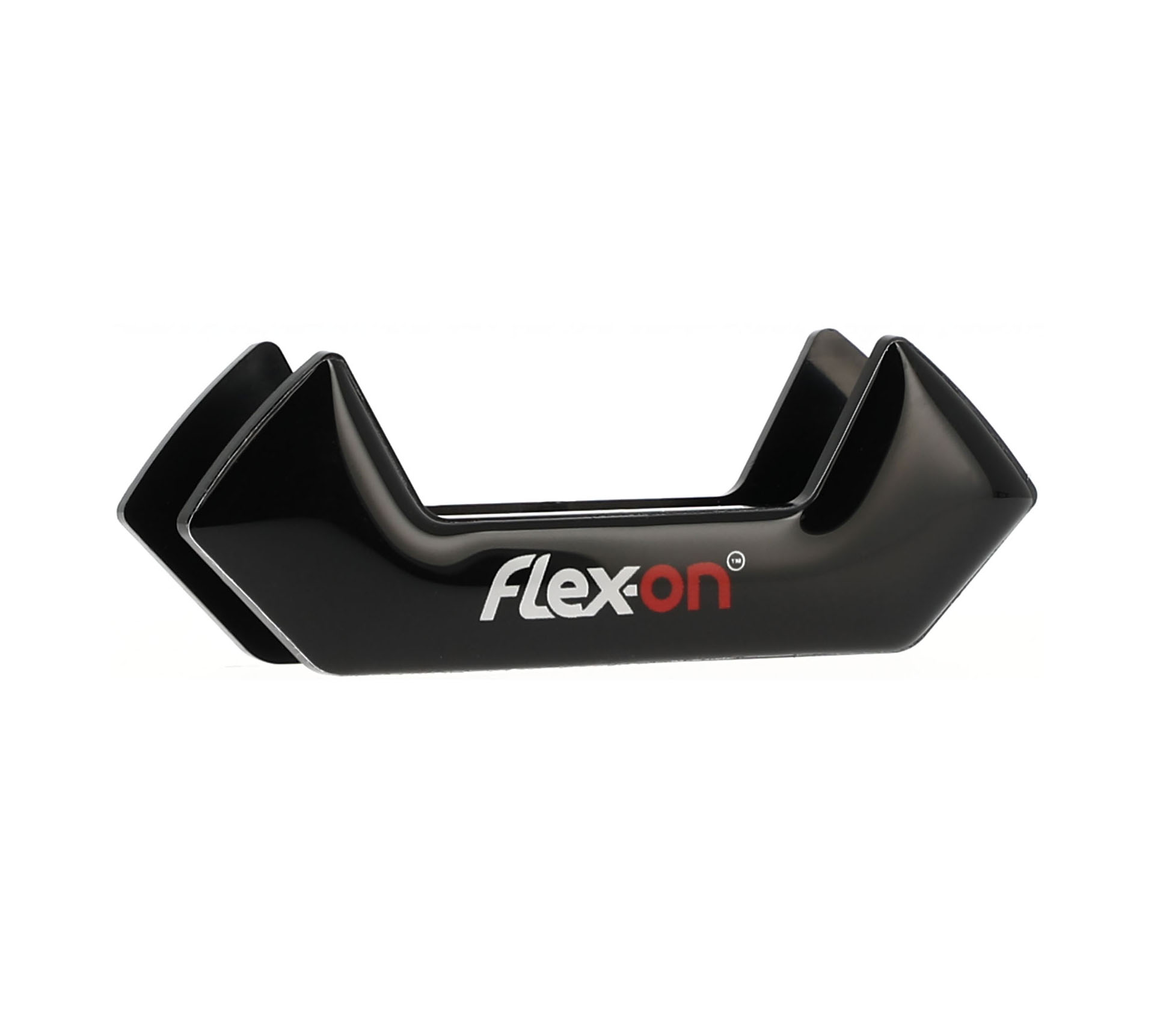 Black interchangeable magnet with white and red letters for Flex-on safe-on stirrups