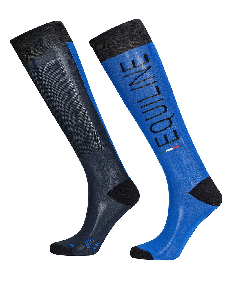 Chaussettes d'équitation en bleu unisexe Ibert - Equiline