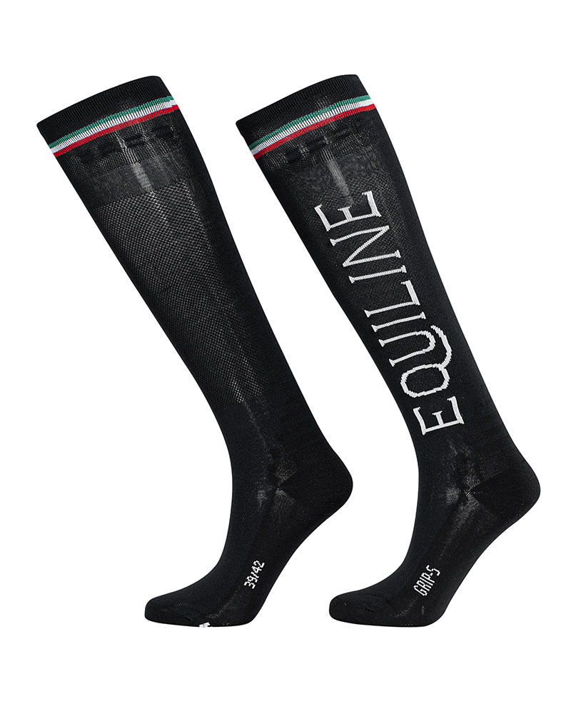 Black riding socks unisex - Equiline