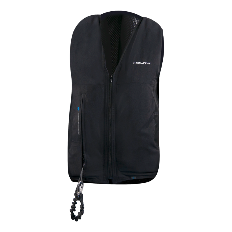 Black air bag protection vest for adults - Zip'in 2 - HELITE