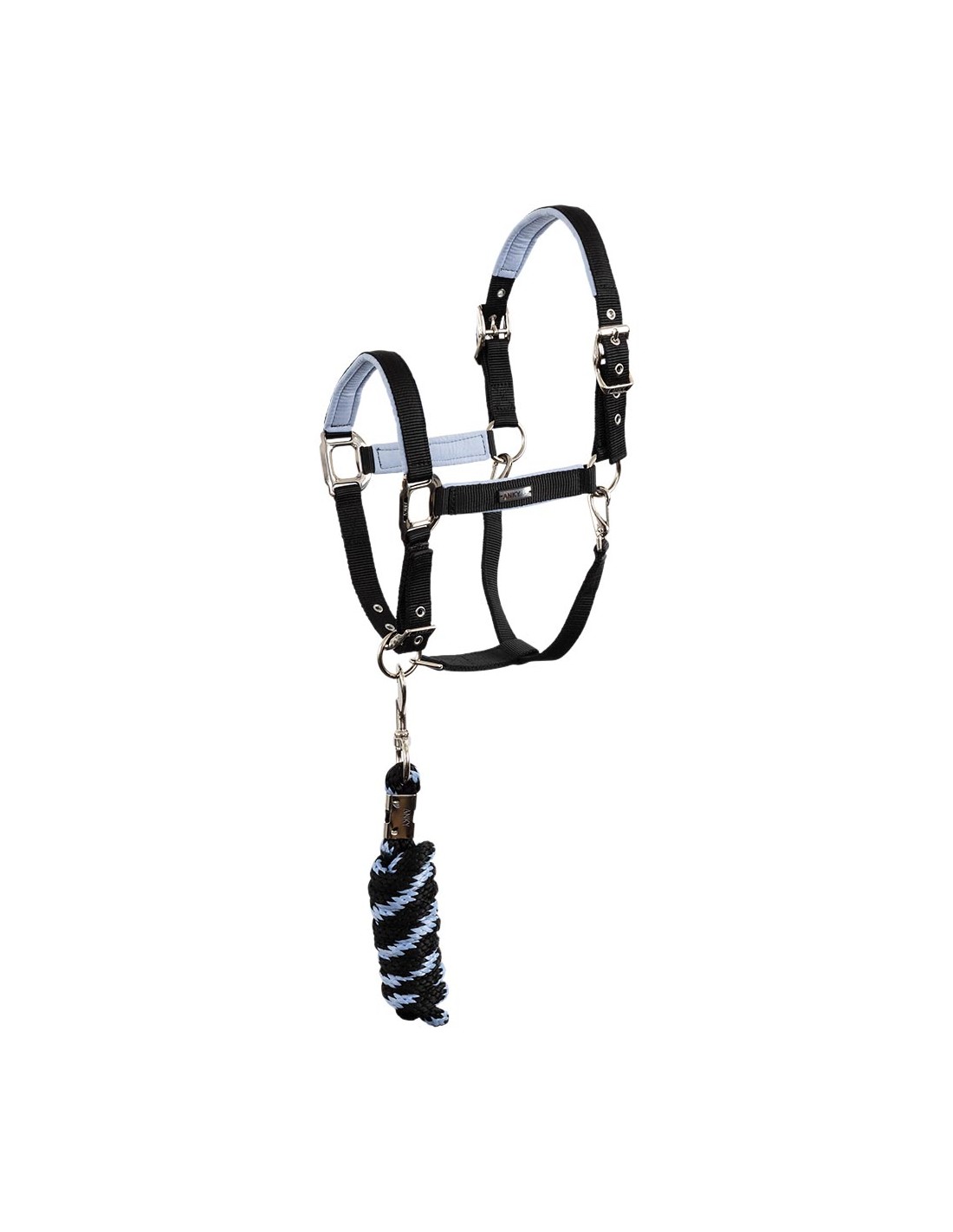 Stable bridle with black and lilac branch for horses - ANKY