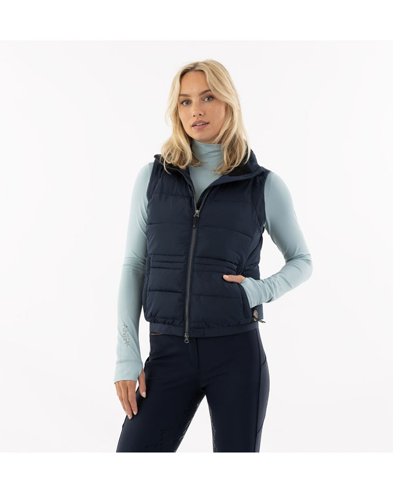Gilet matelassé bleu marine (Mood Indigo) pour femme - Anky