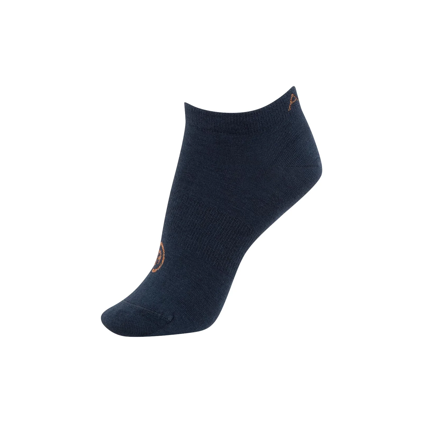 Calcetines tobilleros azul marino (dark navy) con detalles en brillantina cobriza - Anky