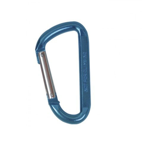 Blue aluminum firefighter carabiner - Zaldi