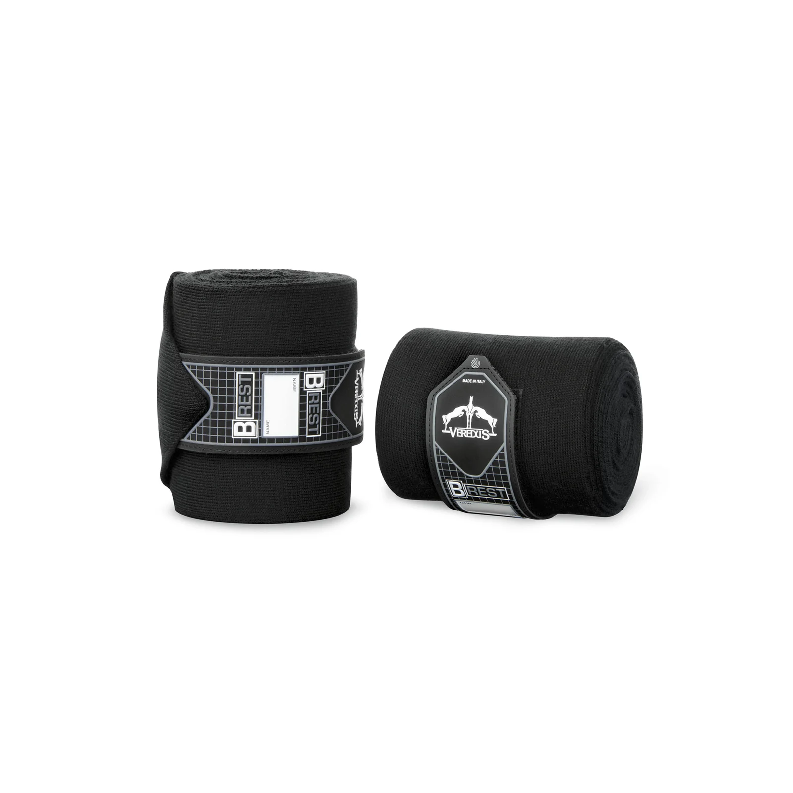 Black acrylic stable bandages 400 cm B-Rest - Veredus
