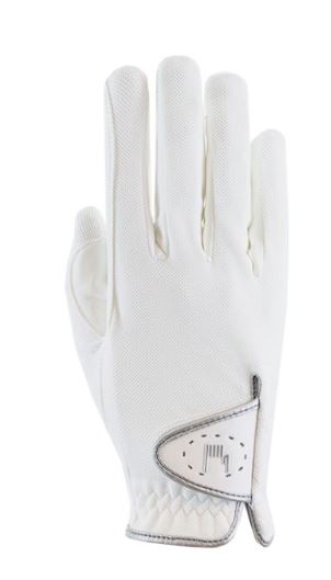 Guantes de montar a caballo blancos transpirables - SAMORIN - Roeckl