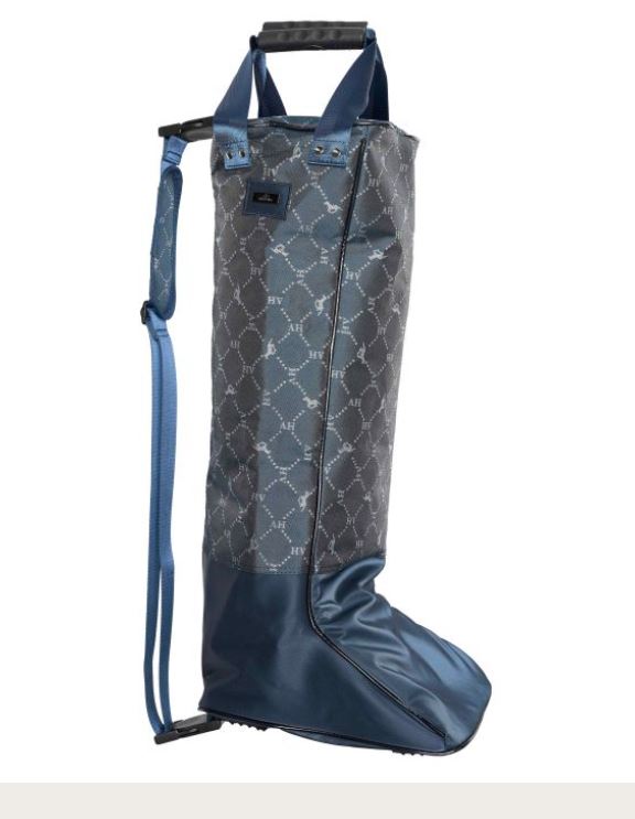 Deep navy blue boot bag - HvpWelmoed Shine