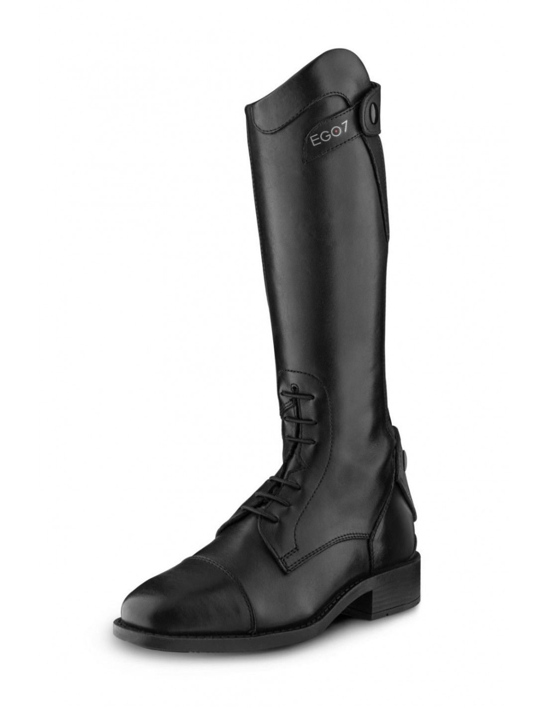 Bottes d'équitation en cuir noir pour enfants Aster - Ego7