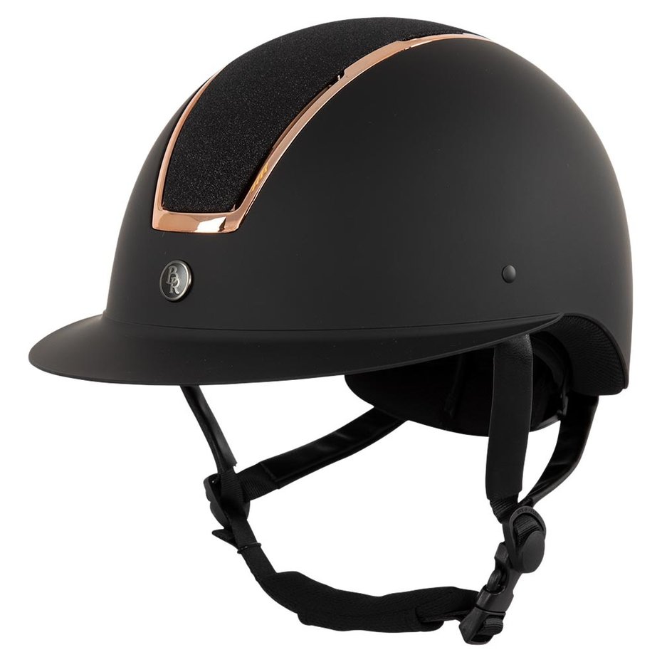 Matte navy blue and shiny horse riding helmet - Omega Glamourous - BR (copia)