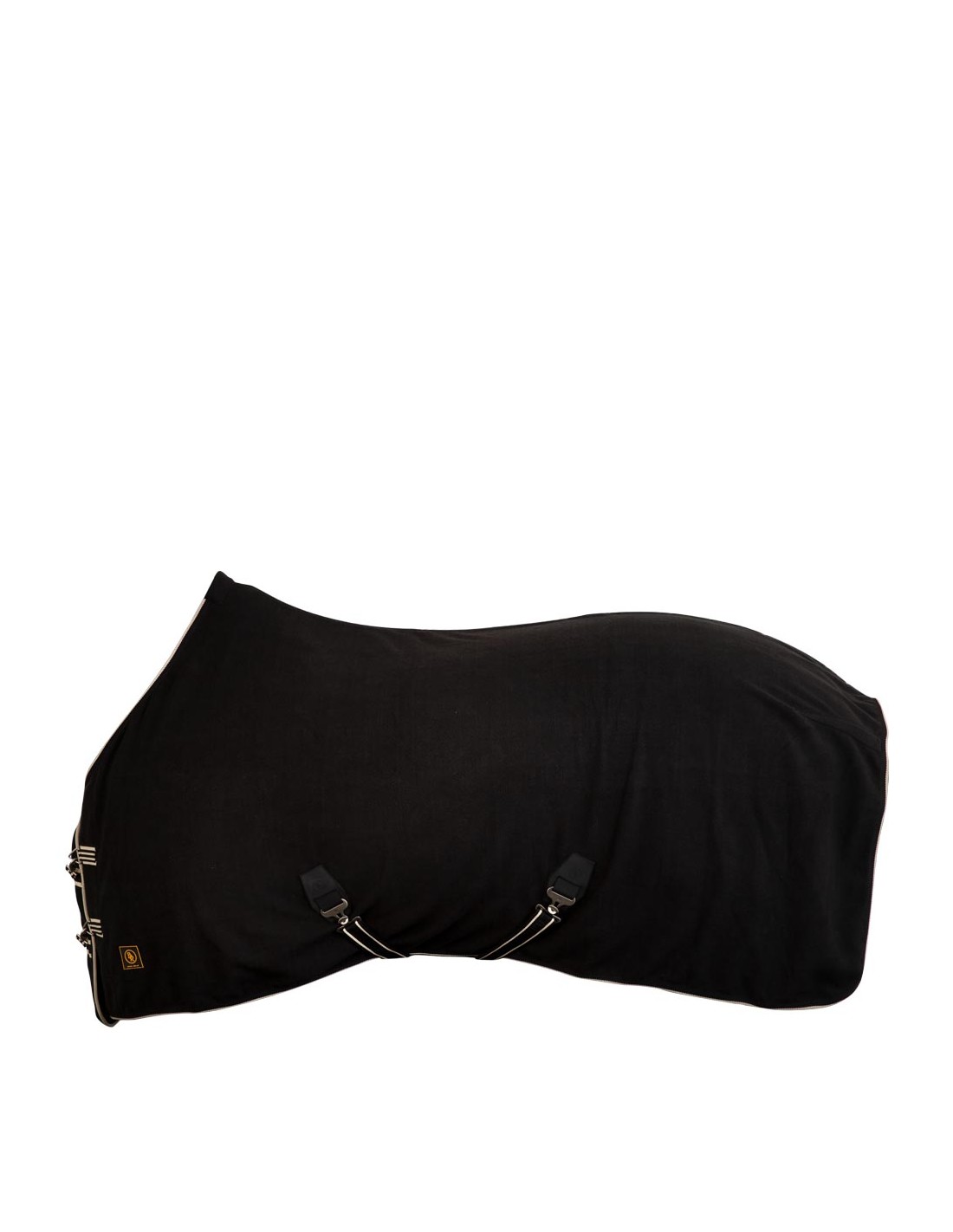 Couverture polaire noir 300g pour cheval - BR