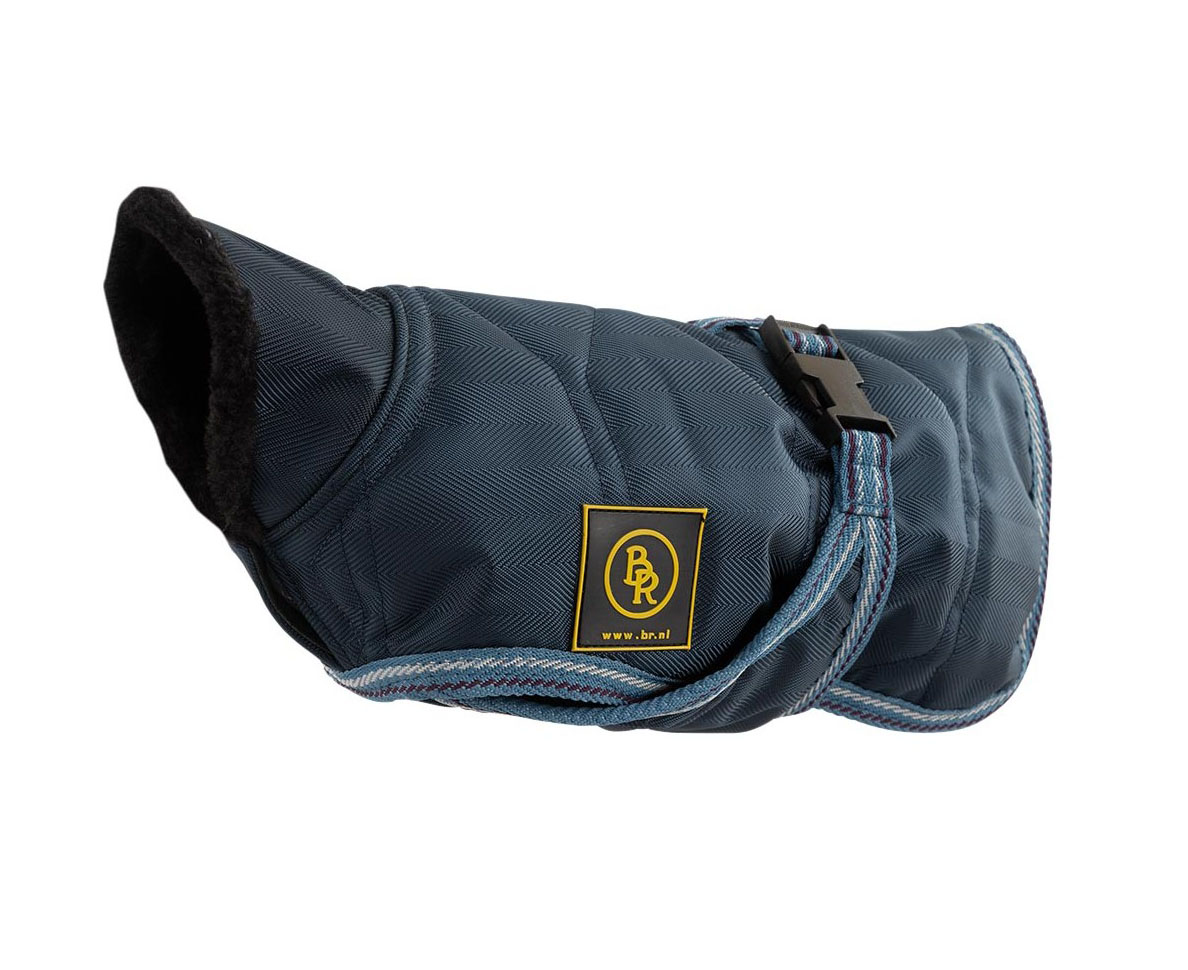Manta azul marino de invierno para perro - BR