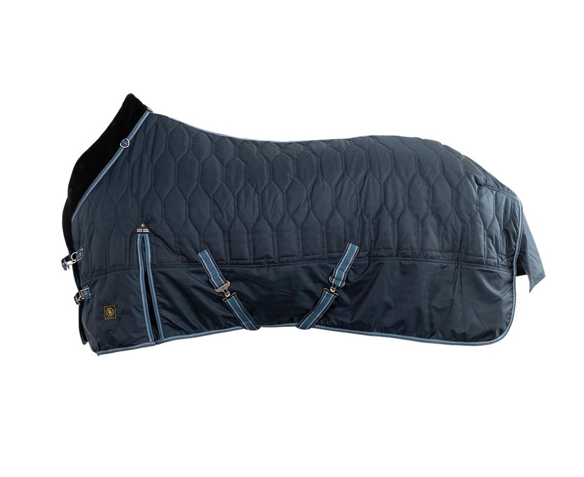 Couverture d'écurie bleu marine pour cheval - BR