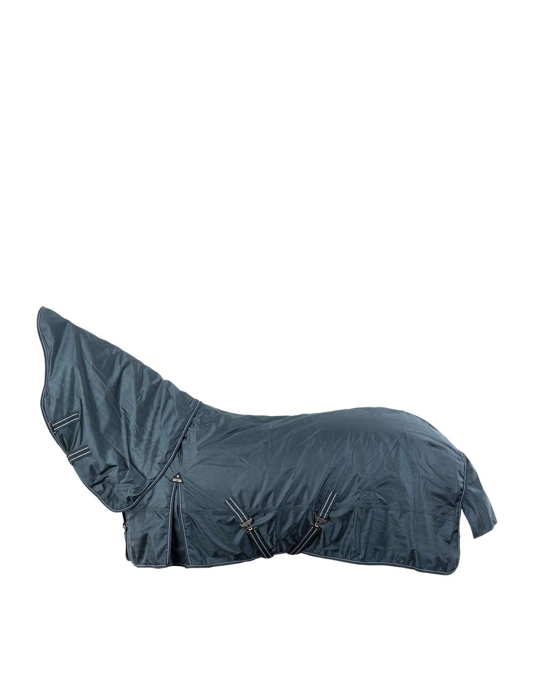 Navy Blue Winter Blanket (1200D, 300g) with Collar for Horse - BR