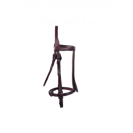 Extra brown working bridle with choker for horses - iQUUS