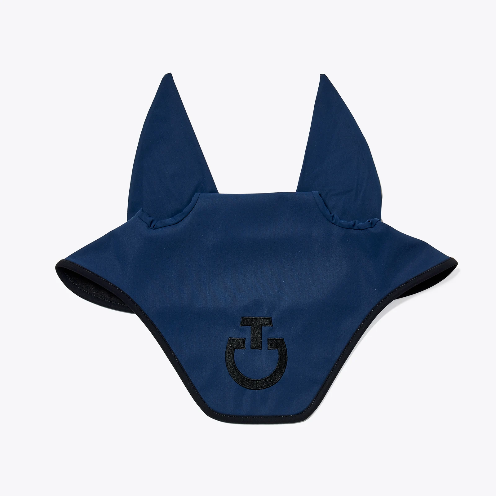 Smokey blue and black square cut earmuffs for horse and pony - Cavalleria Toscana