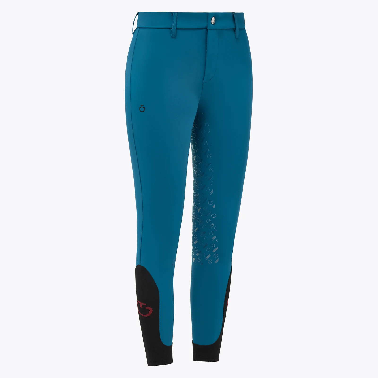 Pantalones color azul verdoso sin bolsillos (grip culera) junior unisex - Cavalleria Toscana