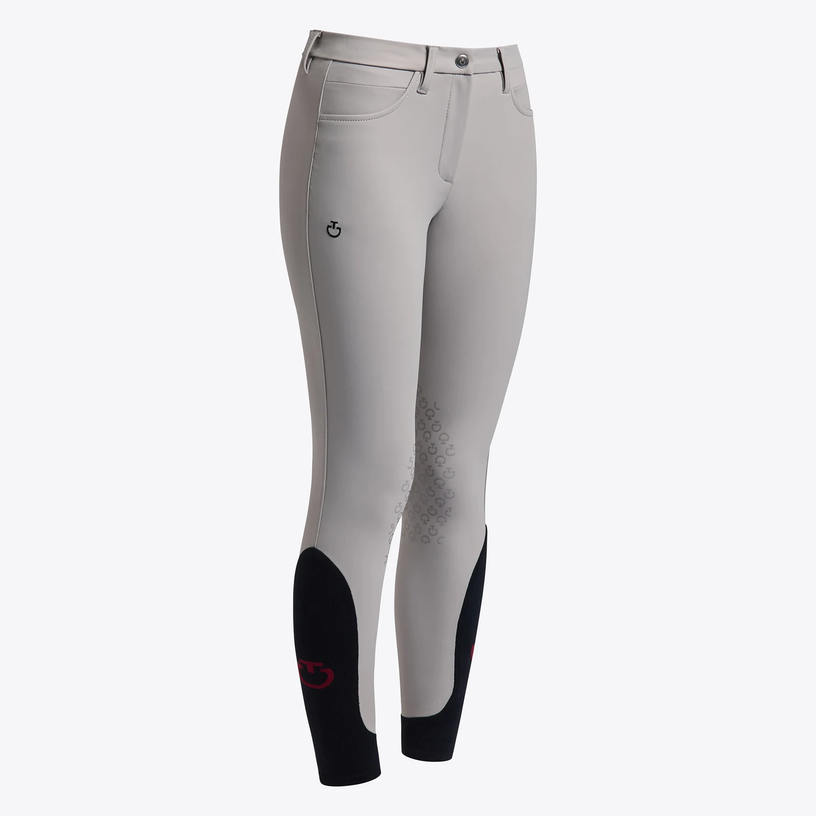 Pantalones gris claro con bolsillos (grip rodilla) para niña - Cavalleria Toscana