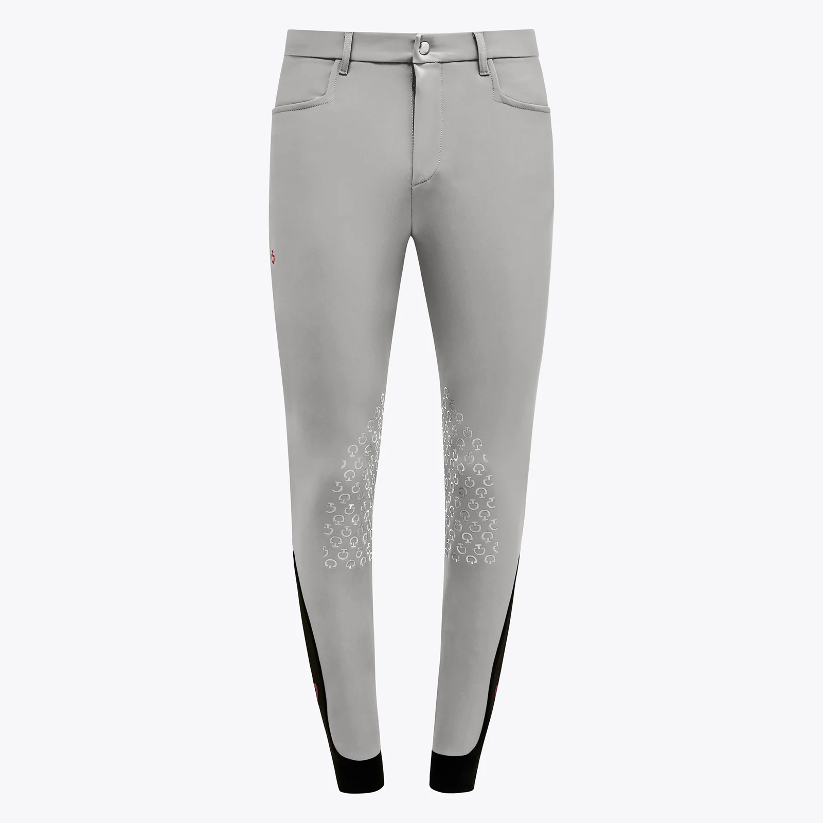 Pantalones de montar a caballo grises (grip rodilla) para hombre - Cavalleria Toscana