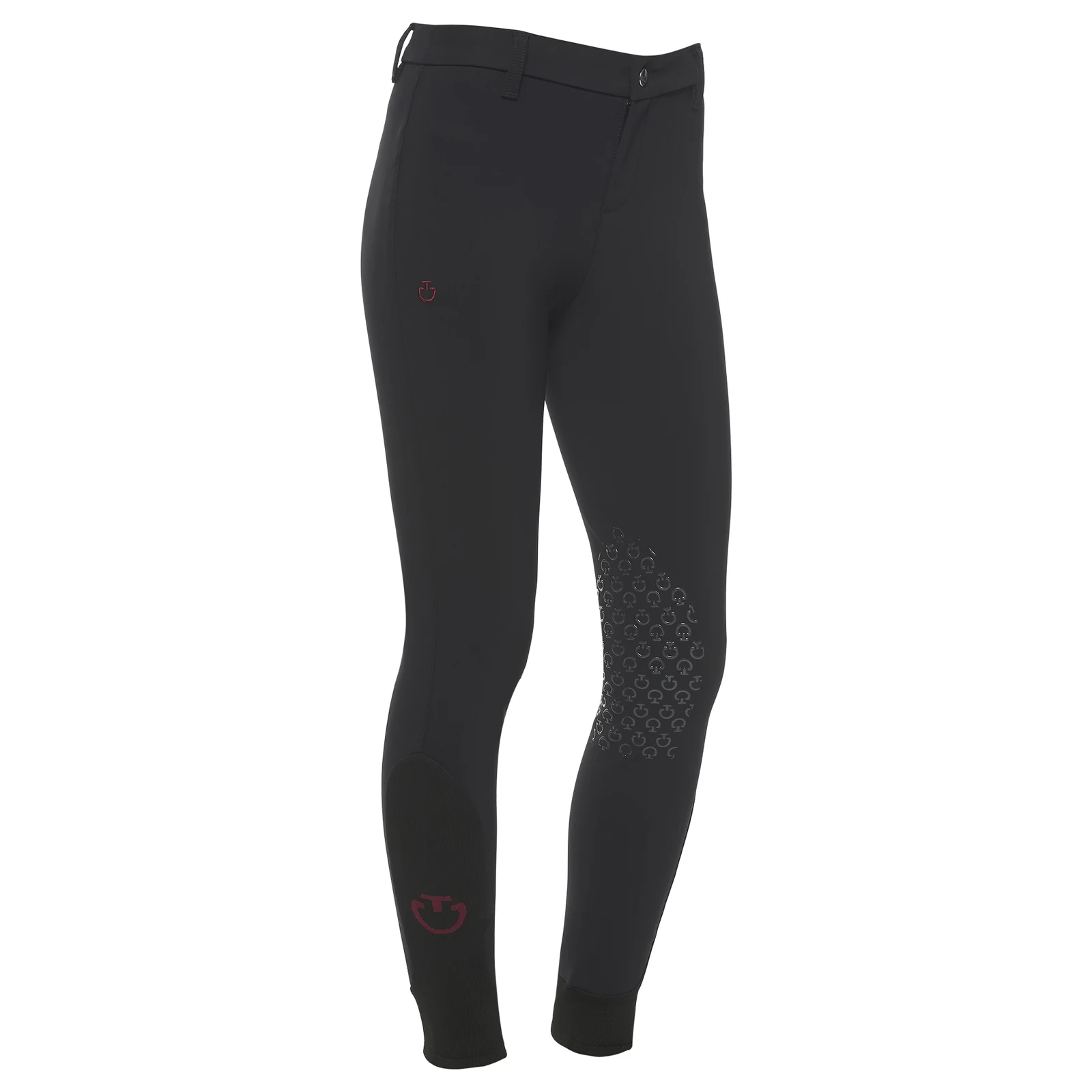 Pantalones de montar a caballo negros (grip rodilla) junior unisex - Cavalleria Toscana