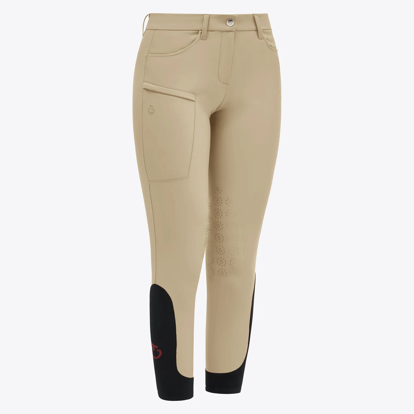 Knee-grip riding breeches for girls with zip pocket - Cavalleria Toscana
