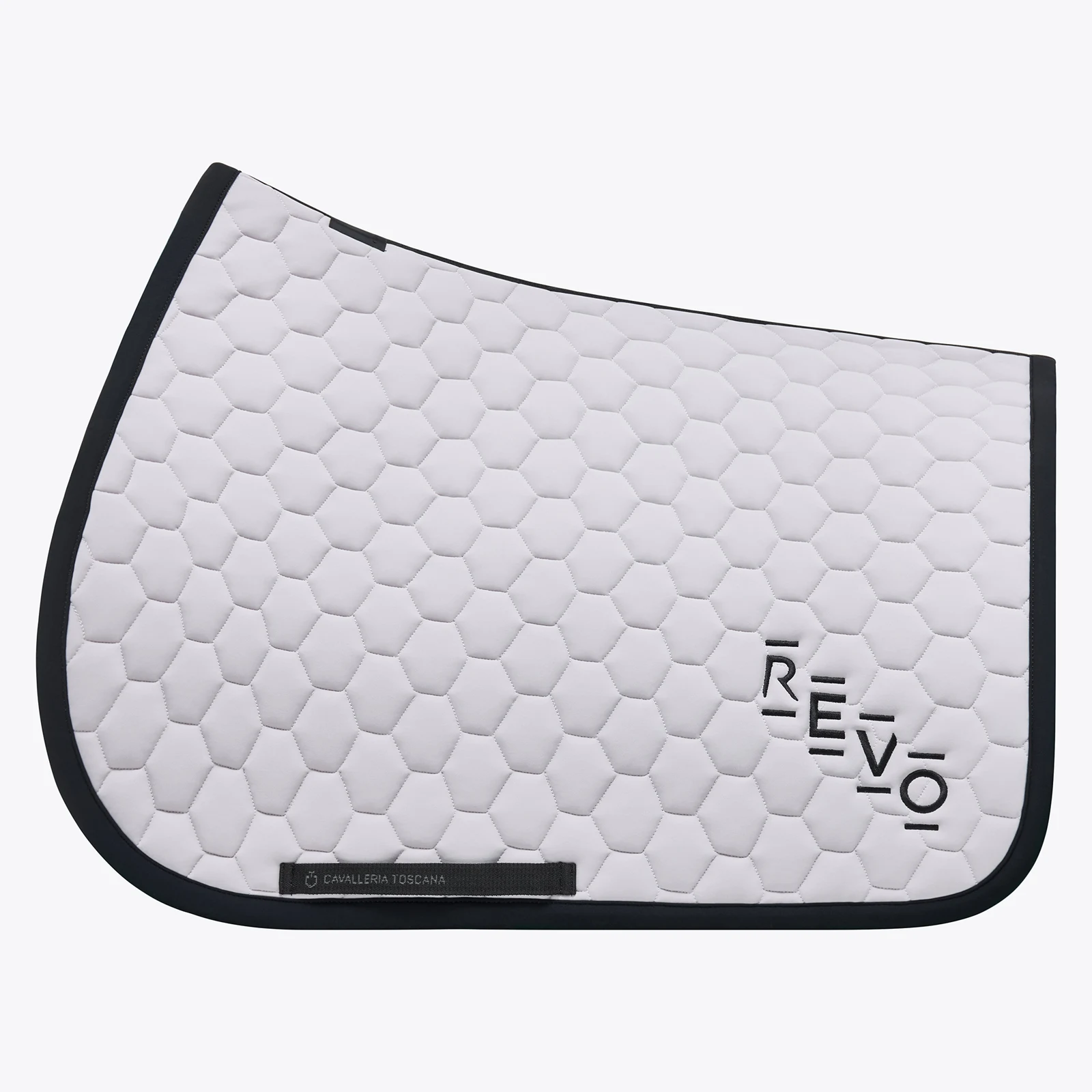 Sudadero de salto gris claro y negro para caballo y pony Revo hexagonal - Cavalleria Toscana