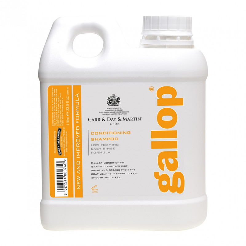 Gallop conditioning shampoo with little foam for horses 1L - Carr &amp; Day &amp; Martin