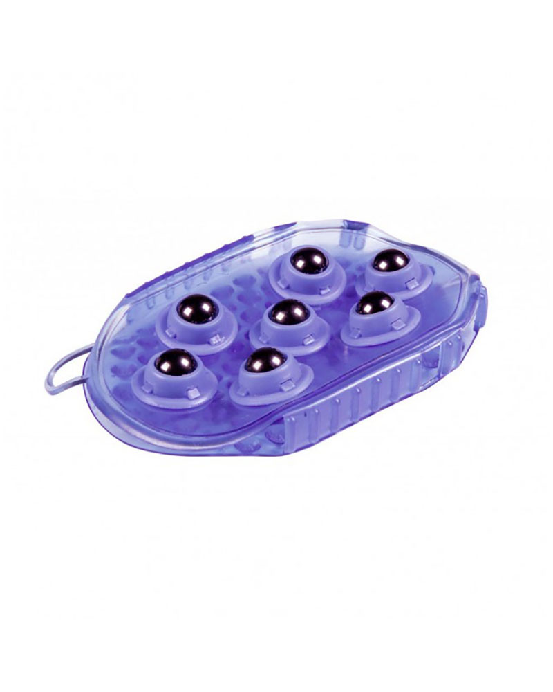 Purple cleaning and massage glove - Premiere