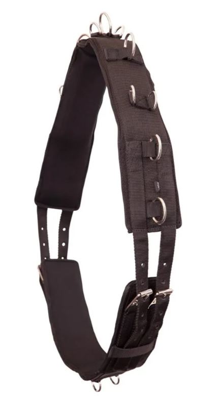 Black nylon and neoprene cavesson girth – Premiere