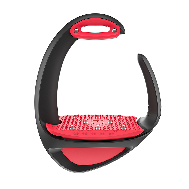 Étriers noirs et rouges modèle Ellipse PRO de Compositi