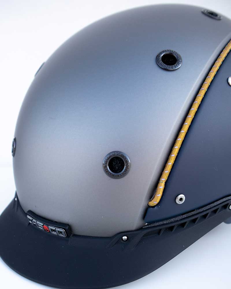 2 cordons interchangeables jaunes à rayures blanches modèle My Style pour casques - Casque